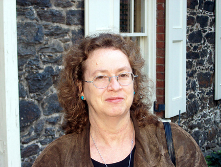 [Photograph: Author Denise Low, Lawrence, KS,
in New York City, Oct. 30, 2003. Photograph by James Mechem]