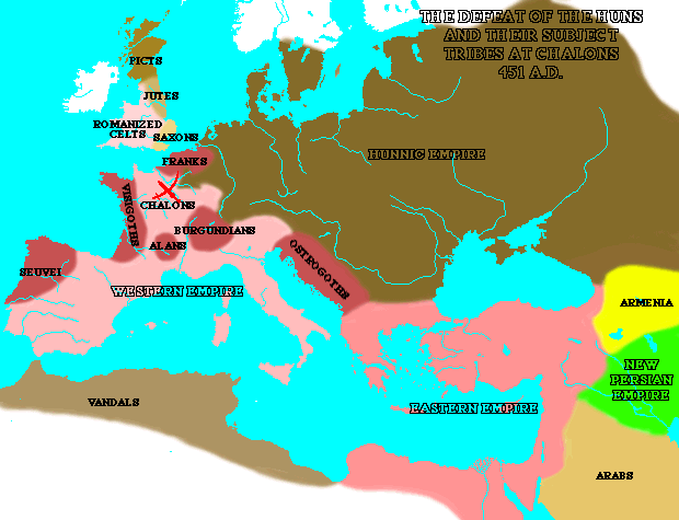[The Mediterranean
world in 600 AD]