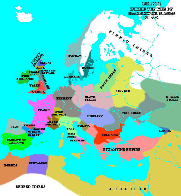 [Europe in 910]