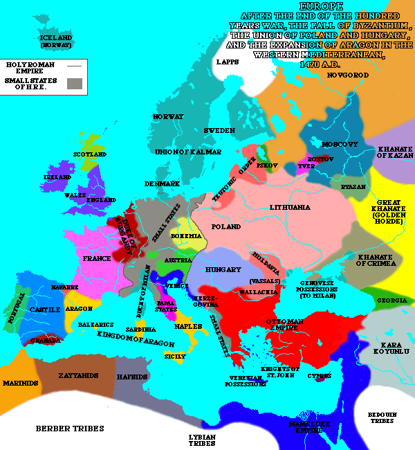 [Western Europe in 1470]